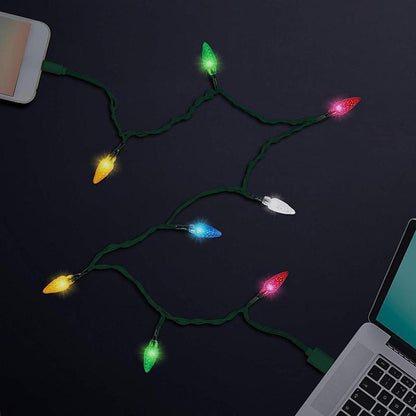 Merry Christmas Light Led Usb Charging Cable Charger (USB Type-C Port)