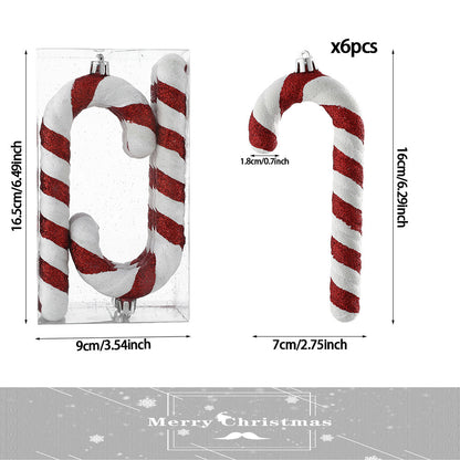 Christmas Decorations Crutches Box Ornaments