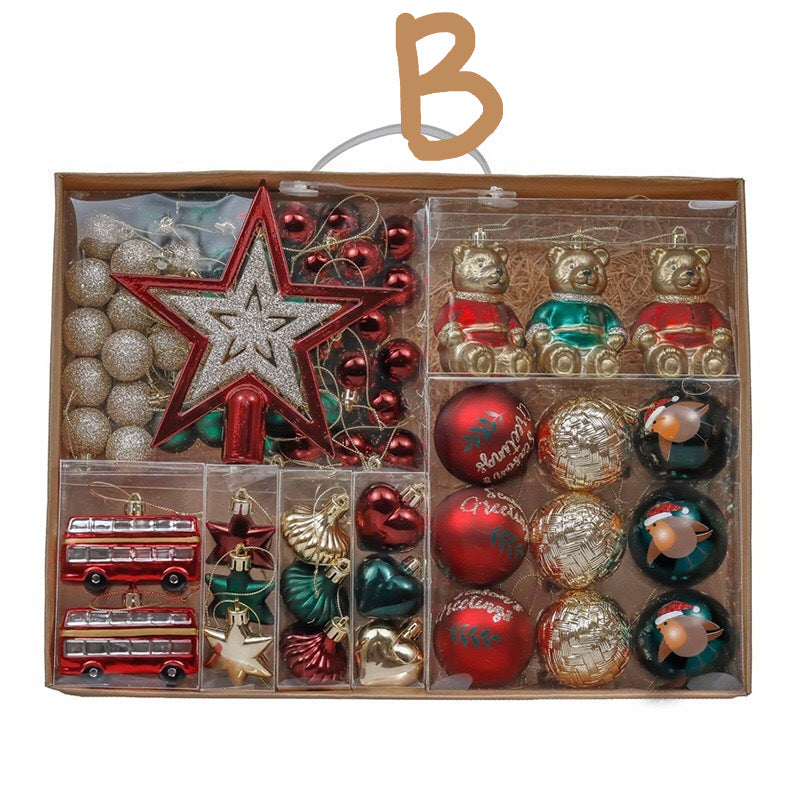 Christmas Tree Ornament Balls Set (70 Pcs)
