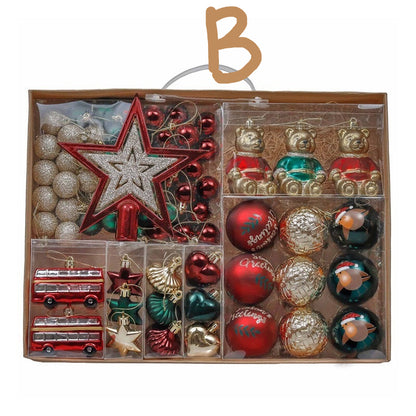 Christmas Tree Ornament Balls Set (70 Pcs)
