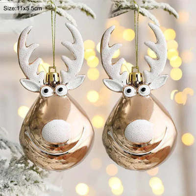 Christmas Tree Ornament (Champagne Deer)