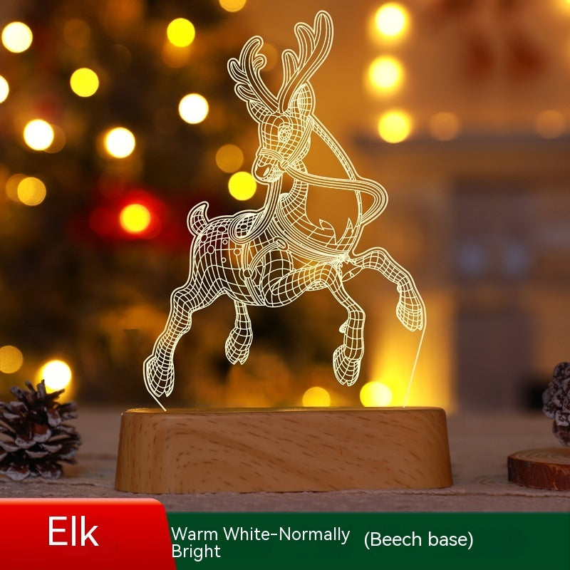 Christmas Decoration 3D Lamp Acrylic LED