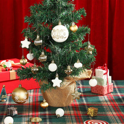 Christmas Ball Decorations Nordic 52 Pieces