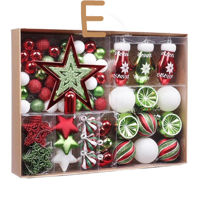 Christmas Tree Ornament Balls Set (70 Pcs)
