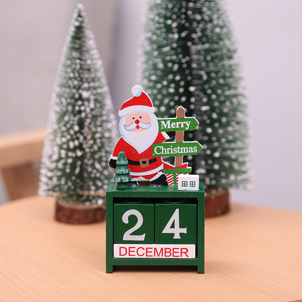Christmas Wooden Calendar Decoration