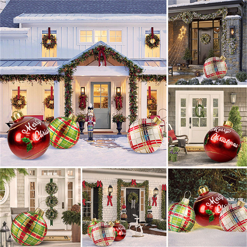 Christmas Ornament Ball Outdoor PVC 60 Cm