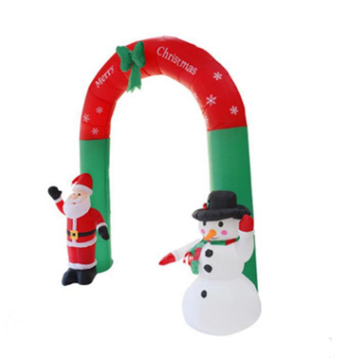Giant Arch Santa Claus Snowman Garden Yard Archway