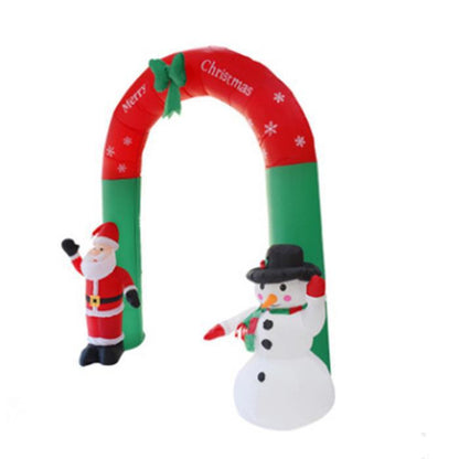 Giant Arch Santa Claus Snowman Garden Yard Archway