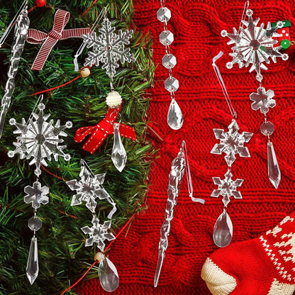 Christmas Tree Hanging Pendants Acrylic Ice Strip (10 Pcs)