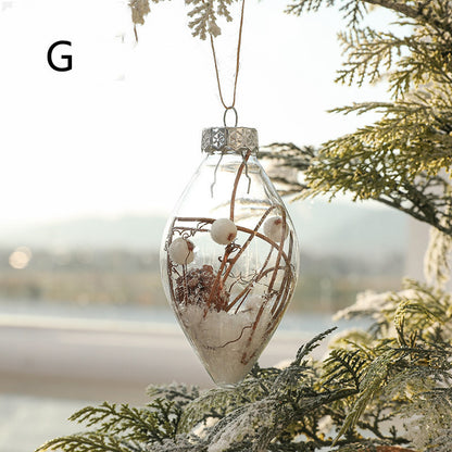 Christmas Tree Ornaments Gold Powder Bright Painted Balls