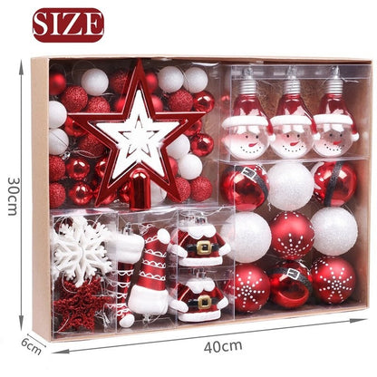 Christmas Tree Ornament Balls Set (70 Pcs)