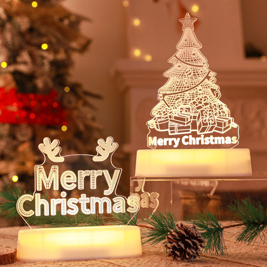 Christmas Decoration 3D Lamp Acrylic LED