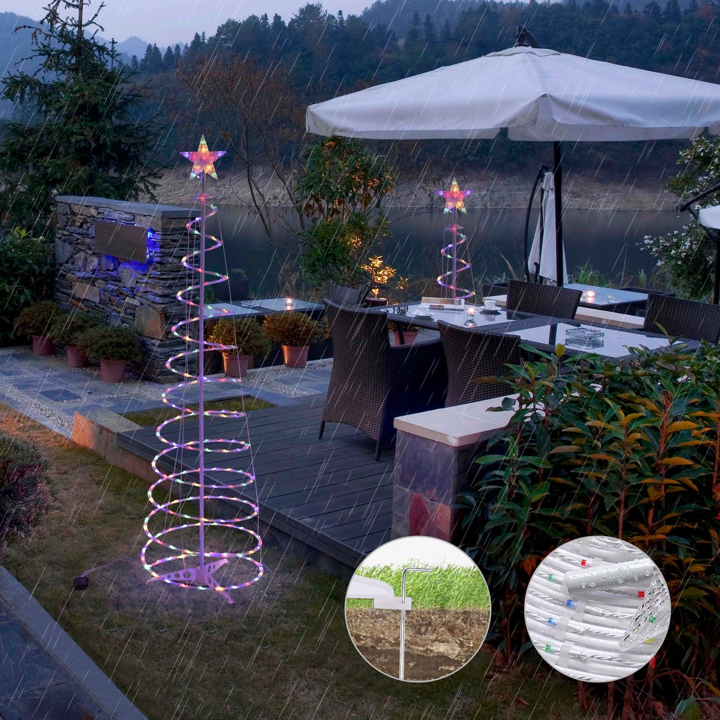 Spiral Christmas Tree Light