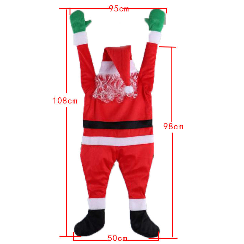 Santa Claus Climbs The Wall Decoration