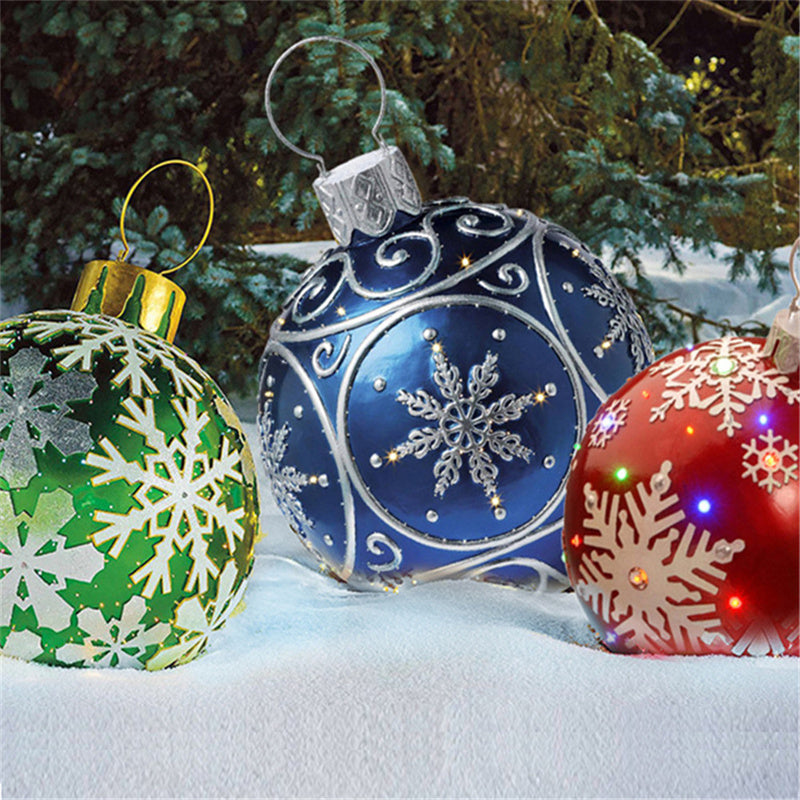 Christmas Ornament Ball Outdoor PVC 60 Cm