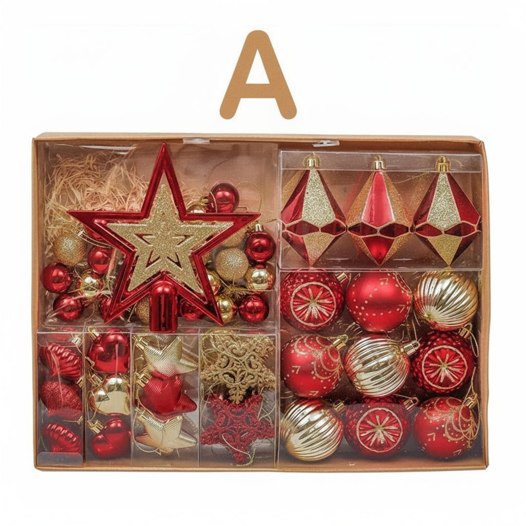 Christmas Tree Ornament Balls Set (70 Pcs)