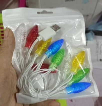 Merry Christmas Light Led Usb Charging Cable Charger (USB Type-C Port)