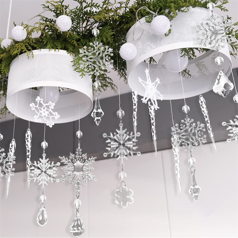 Christmas Tree Hanging Pendants Acrylic Ice Strip (10 Pcs)
