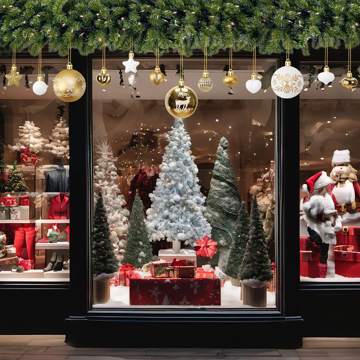 Christmas Ball Decorations Nordic 52 Pieces